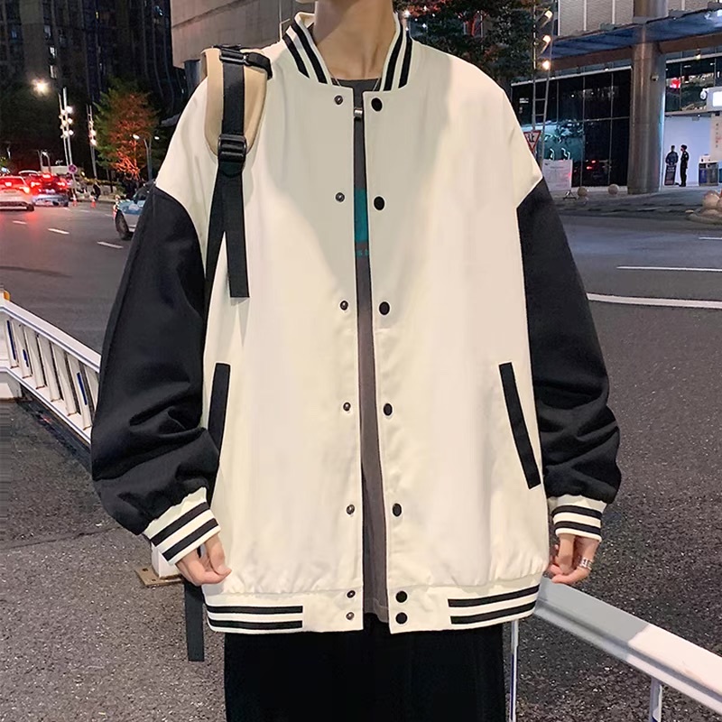 Áo khoác bamber trơn form rộng unisex mặc đi chơi đi học