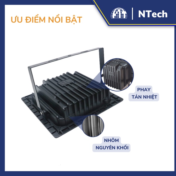 Đèn Năng Lượng Mặt Trời, Đèn Pha JinDian JD-8300L Công Suất 300W - Mẫu Mới 2020, Khung Nhôm, Chip Led "SMD"- BH 02 Năm