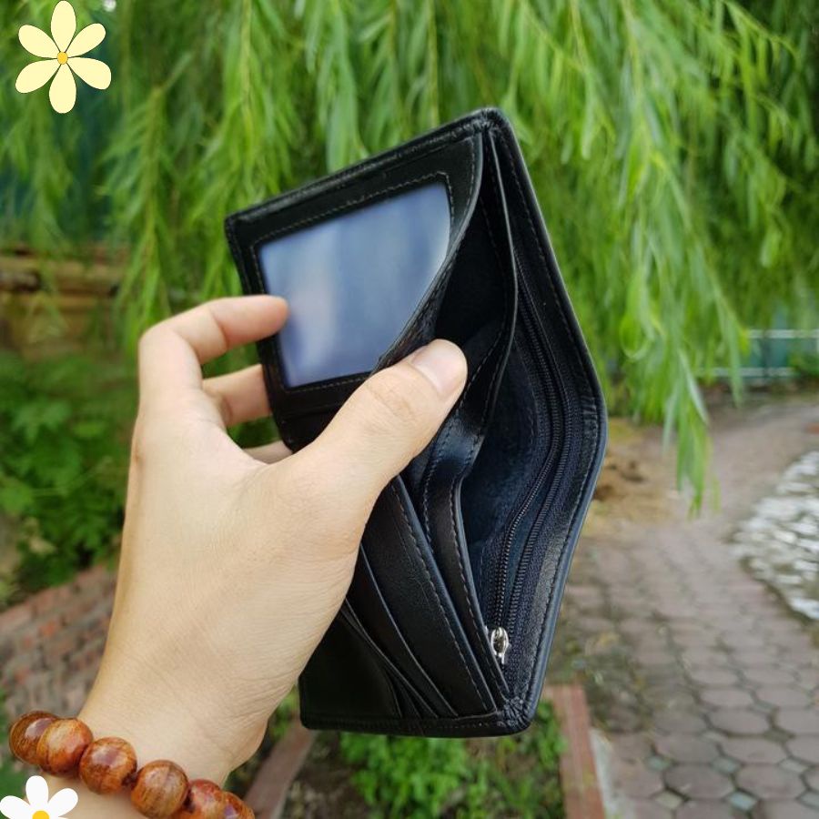 Ví Nam Đứng Gập Đôi Thiết Kế Đơn Giản - Bóp Da Cao Cấp DUNGBO -  karro_shop