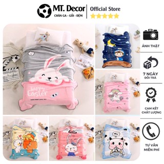 Chăn cho bé đi học, chăn tuyết nhung cho bé hình ngộ nghĩnh chất tuyết nỉ nhung mềm mịn , rất an toàn cho bé KT 1m x 1m4