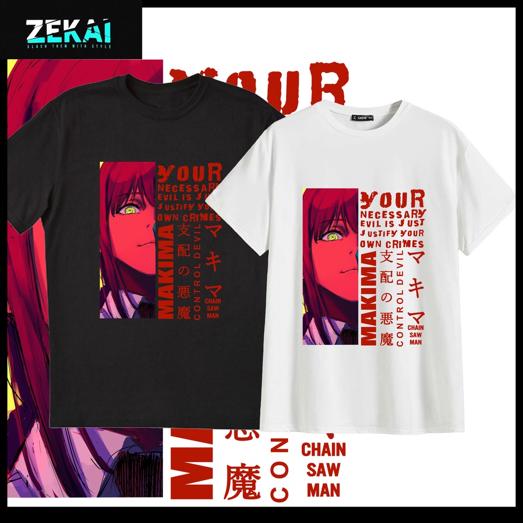 Áo thun Chaisaw Man mẫu MAKIMA designer by zekaistoreclothing
