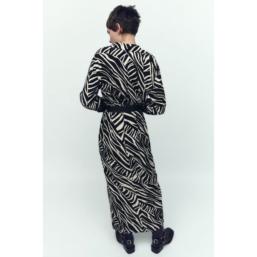 Zara Đầm In Hình Động Vật Thời Trang Mùa Thu Dành Cho Nữ 2298051