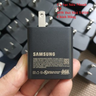 Củ sạc siêu nhanh 45w đời mới nhất t4510 chính hãng samsung, chân dẹt, chưa gồm cáp