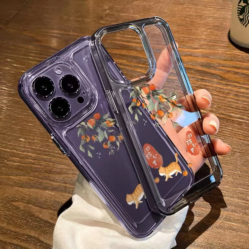 Ốp Điện Thoại Silicon TPU Mềm Trong Suốt Chống Sốc In Hình Mèo Dễ Thương Cho IPhone 14 13 11 12 Pro XS Max X XR 7 8 6S Plus