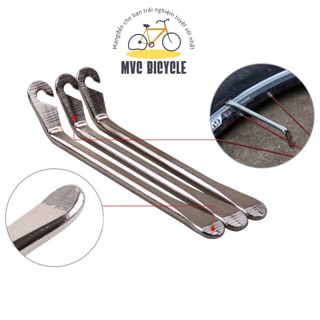 Combo 3 cây móc lốp xe đạp thép siêu cứng