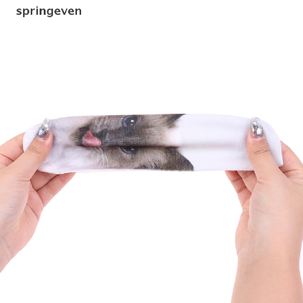 1 Đôi Tất Cổ Trung In Hình Mèo 3D Dễ Thương Cho Bé