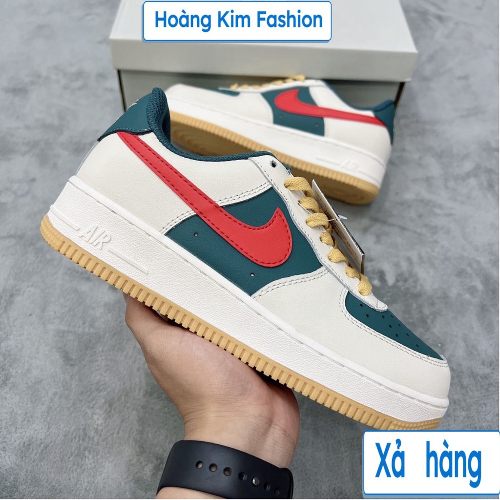 Giày Nike_af1_gucci màu xanh đỏ , giày thể thao nam nữ bản đẹp. Minoan Fashion
