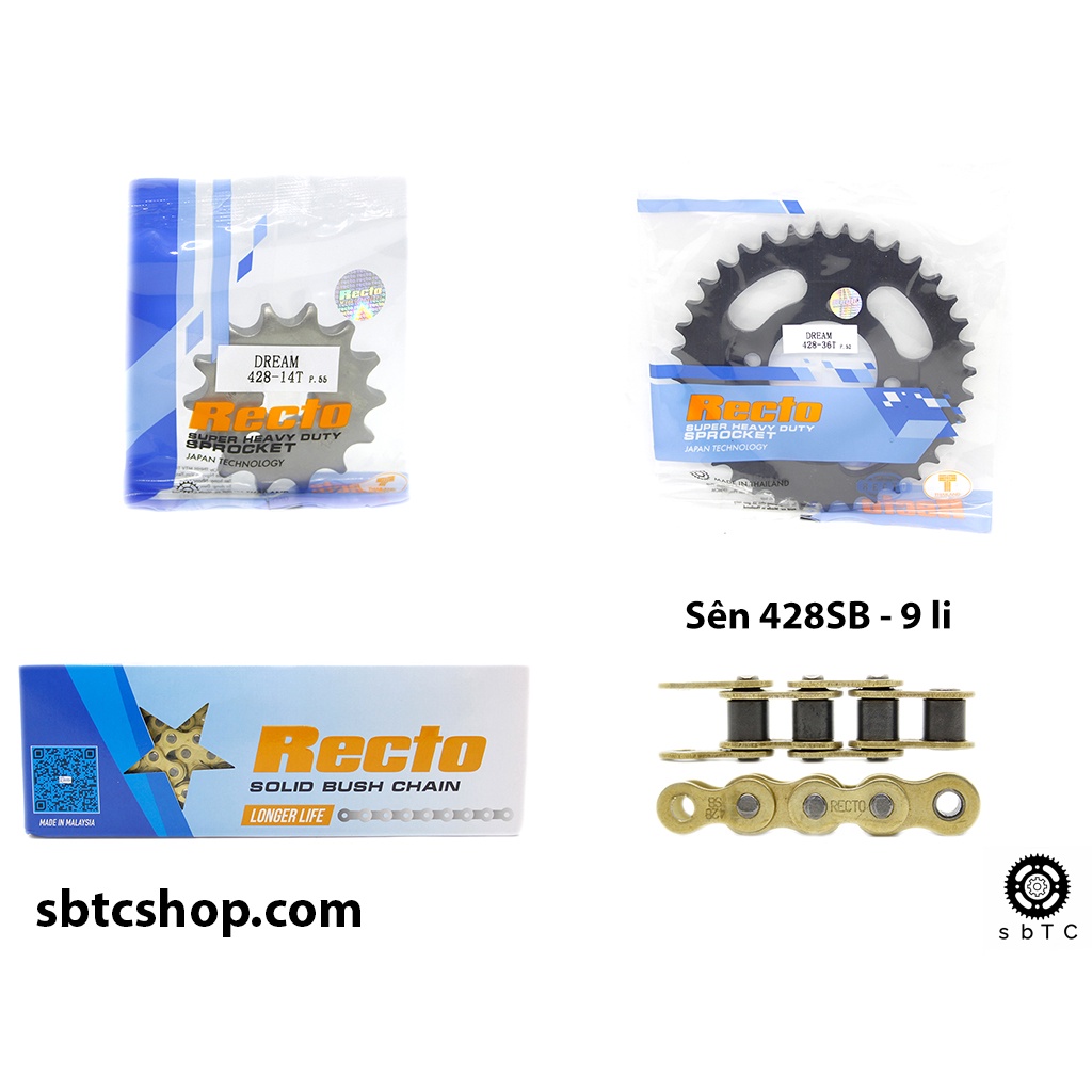 NSD Nhông sên dĩa RECTO Wave Dream Future chính hãng