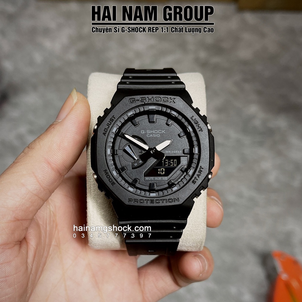 Đồng hồ nam G-SHOCK GA-2100-1A Black Camouflage Black Face | GA 2100 Full Black Camouflage | GA 2100 Black