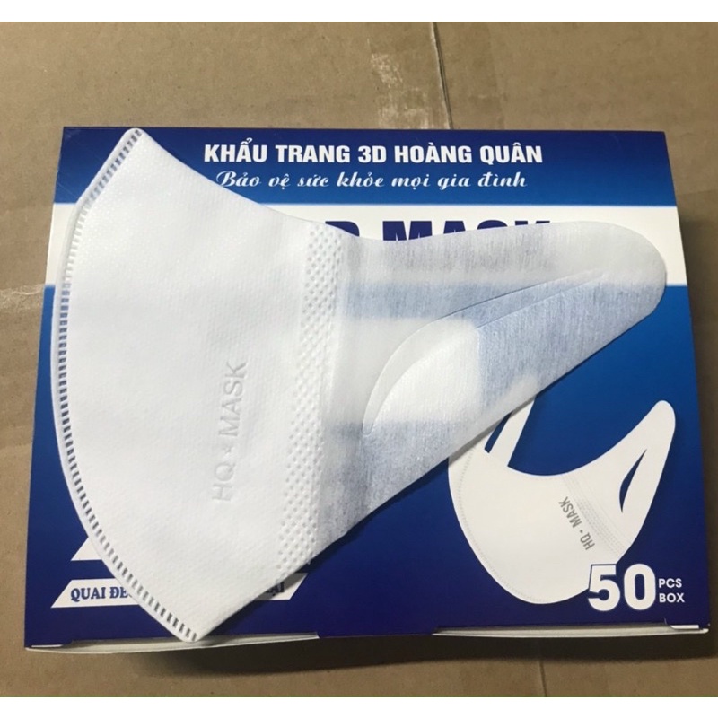 Khẩu trang 3D Hoàng Quân ( Combo 300c )