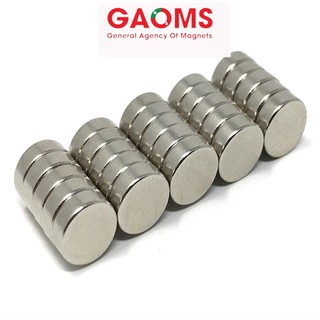 Nam châm viên đất hiếm 6x2mm - n42 gaoms, lực hút siêu mạnh