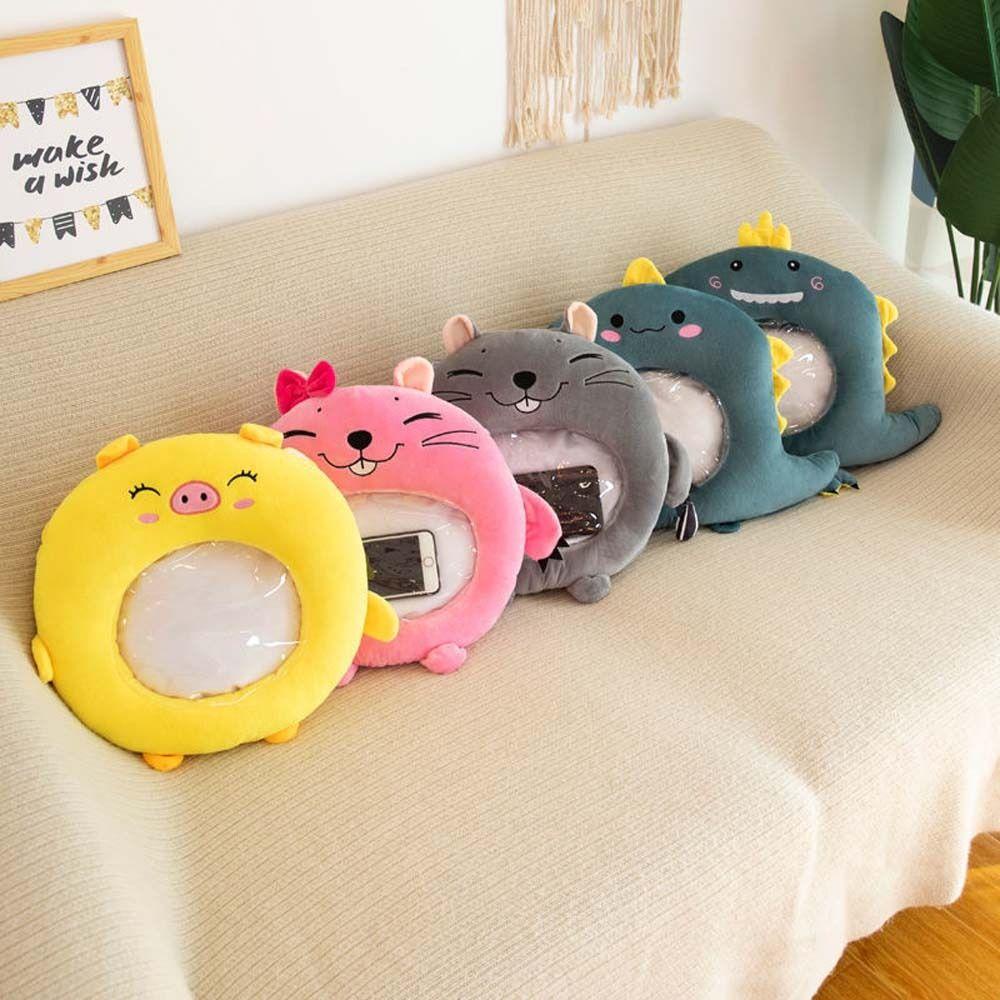 ANEMONE Gối Nhồi Bông Giữ Ấm Tay Hình Động Vật Hoạt Hình Dễ Thương