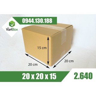 Combo 20 hộp carton 20x20x15