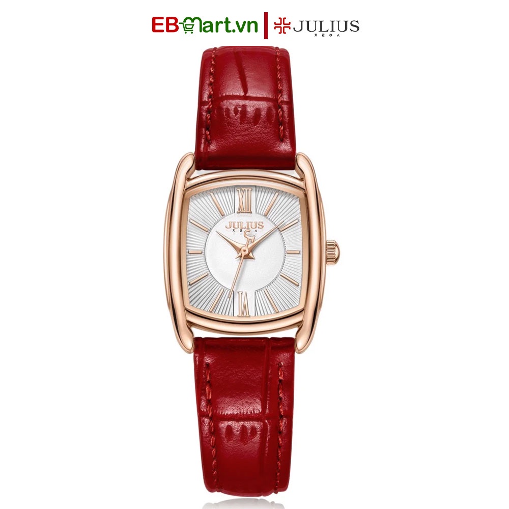 Đồng Hồ Nữ Julius JA-1364 Dây Da Đường Kính 23X27.5mm | EBMart