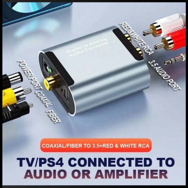 Bộ Chuyển Đổi Âm Thanh Kỹ Thuật Số Bằng Hợp Kim Nhôm Kèm Giắc Cắm Tai Nghe 3.5mm