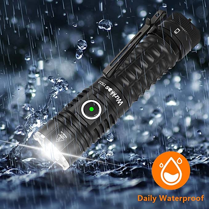 Đèn Pin Wukkos TS22 USB C 21700 LED XHP70.2 Mạnh Mẽ 4500LM IP68 Với Đuôi Nam Châm Sạc Tiện Dụng Khi Đi Bộ Đường