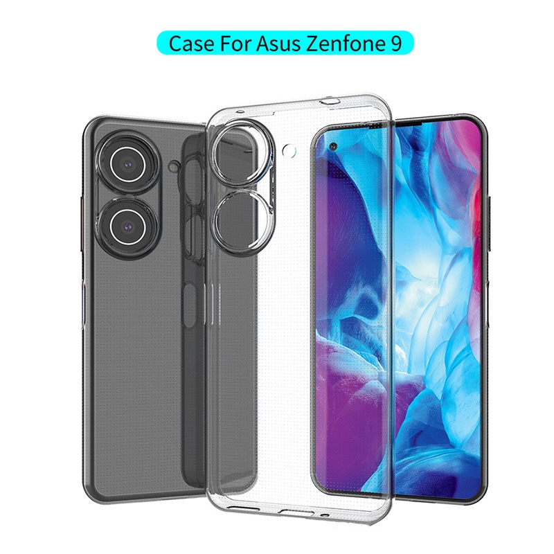 Ốp Lưng Điện Thoại Bằng TPU Mềm Trong Suốt Chống Sốc Cho ASUS ZenFone 9 / 8