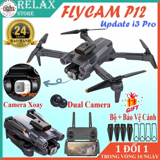 Hình ảnh Flycam P12 Pro ✅Update 2023✅, Drone mini, Fly cam có camera 4k - động cơ không chổi than - hàng chính hãng chính hãng
