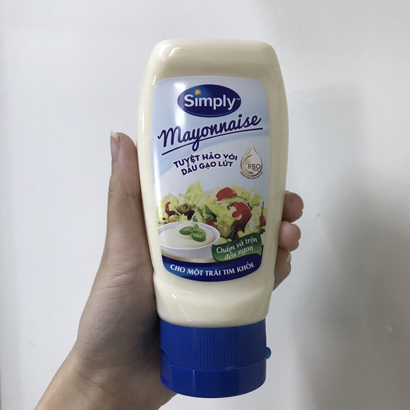Xốt Mayonnaise Simply hương gạo rang và truyền thống 230g