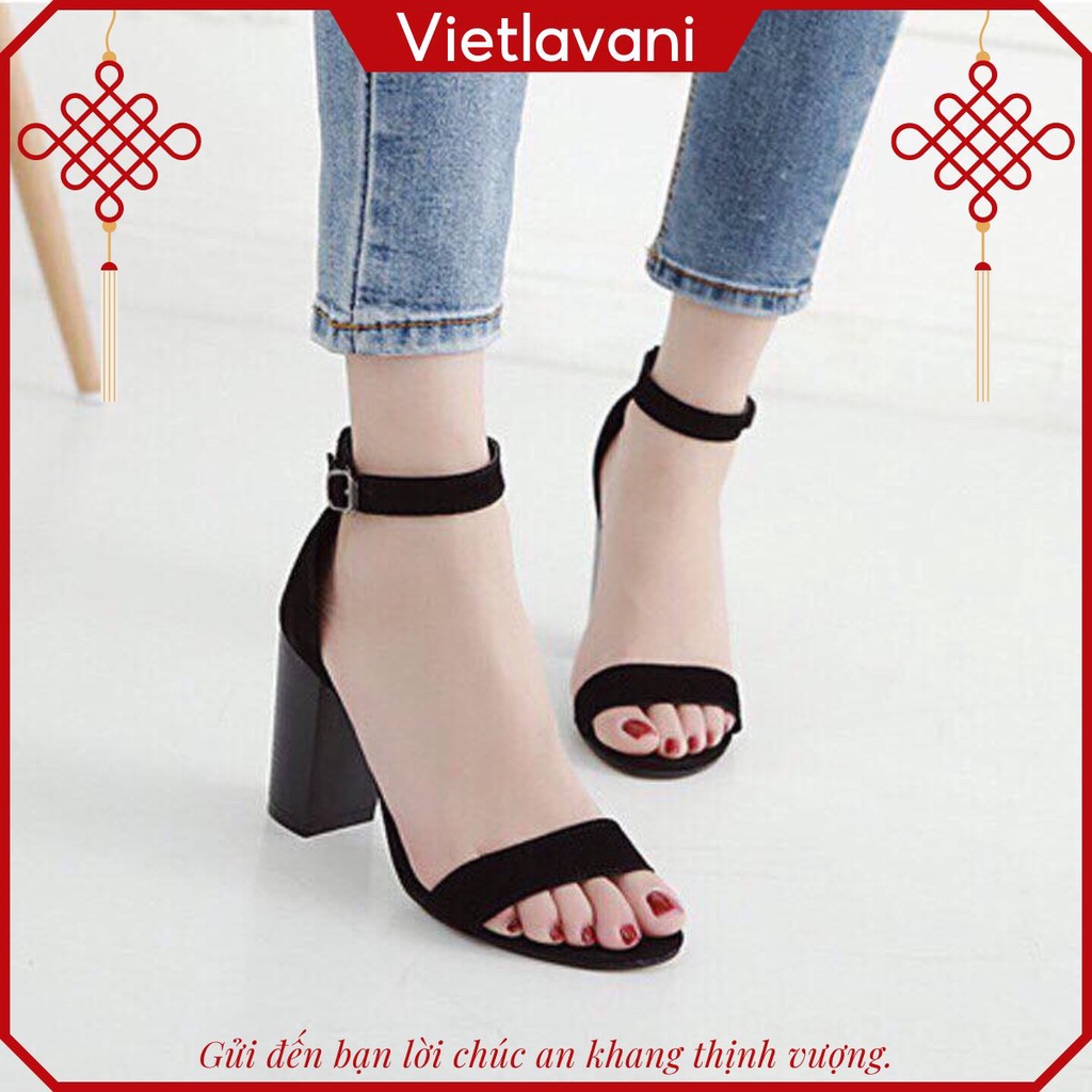 Sandal Gót Vuông 5 Phân Hàng Mới Về THS1