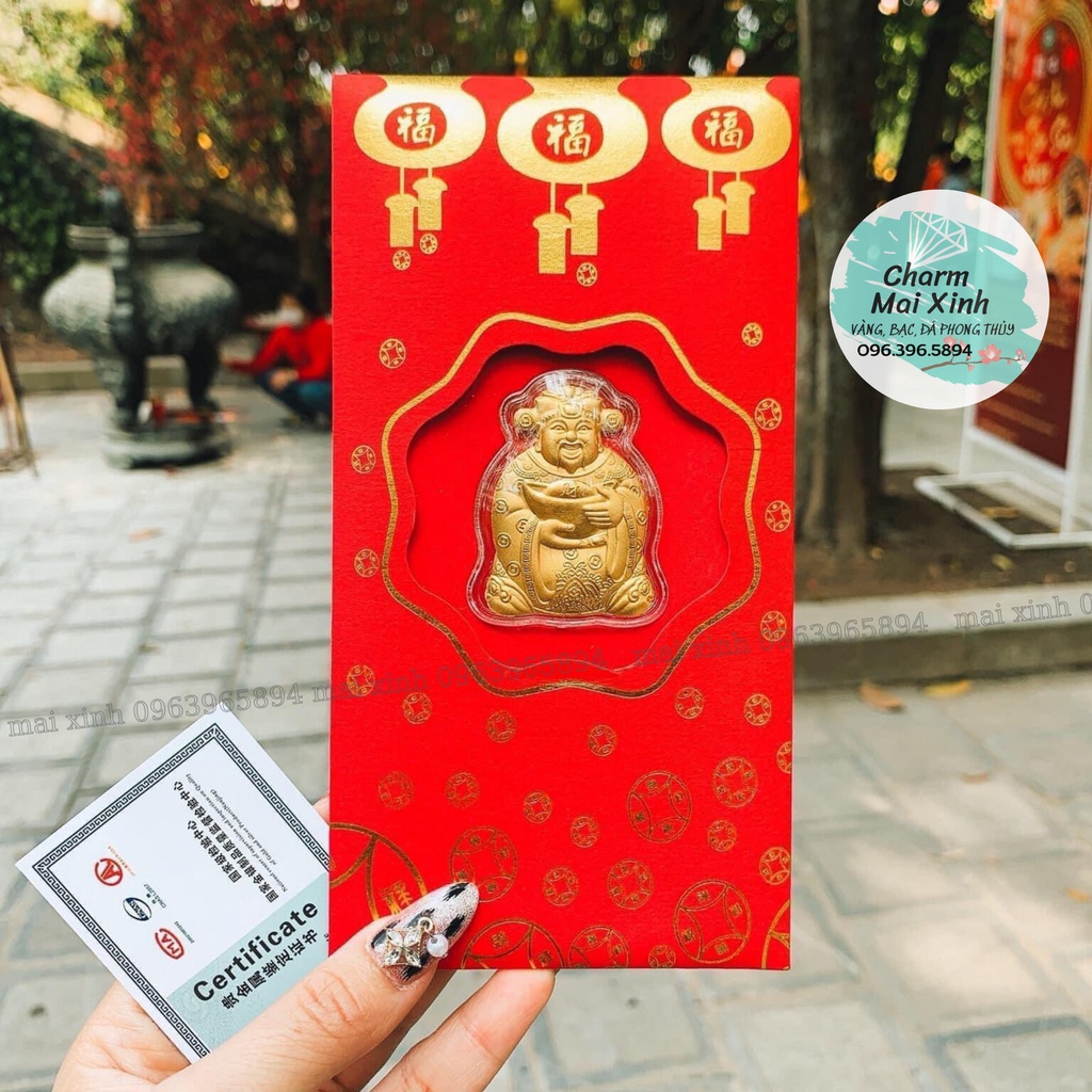 Bao Lì Xì Ông Thần Tài May Mắn - Thu Hút Tài Lộc Đầu Năm Mới - Qùa Tặng Phong Thủy Độc Đáo ý nghĩa