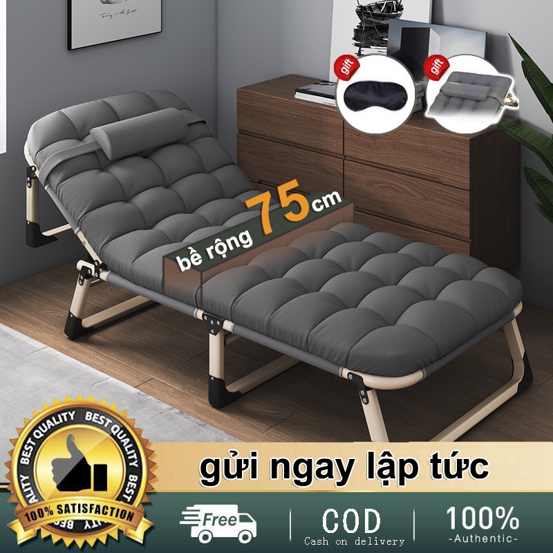 Giường Gấp Gọn, Giường Xếp Di Chuyển Dễ Dàng Thoải Mái Êm Ái Tháo Lắp Tiện Lợi Khổ Lớn Dùng Ở Văn Phòng Nhà Ở Bệnh Viên