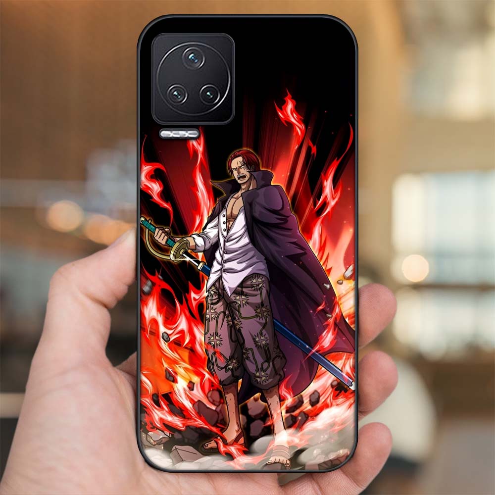 Ốp lưng Xiaomi Redmi K50 viền đen in hình Shanks One Piece Đảo Hải Tặc