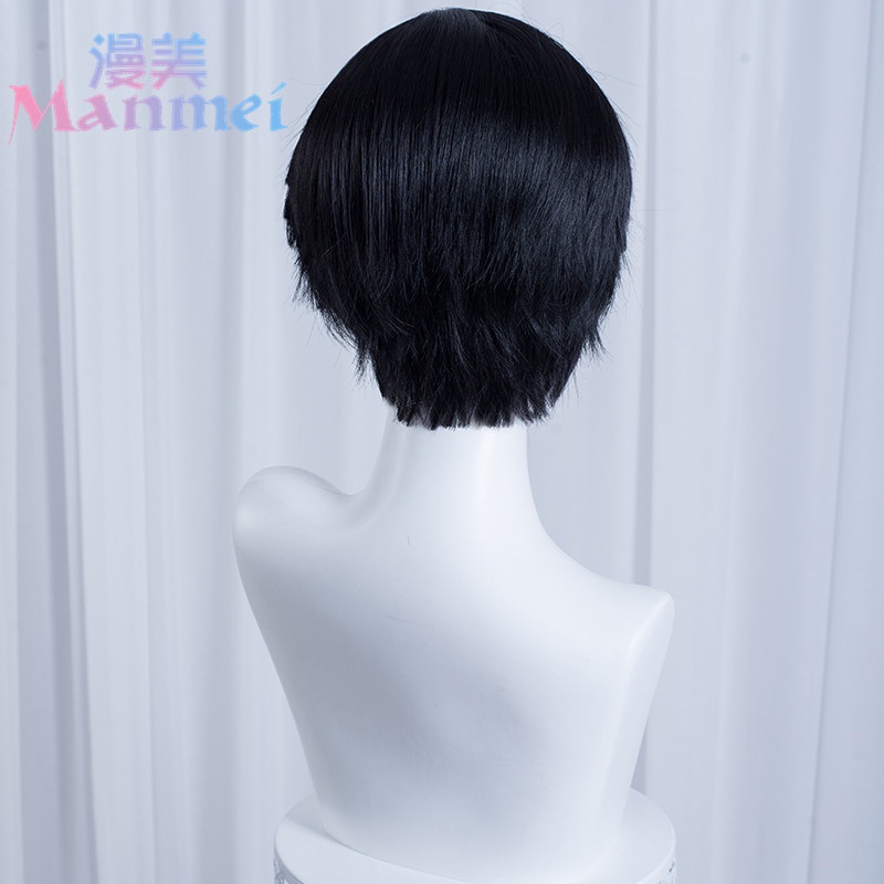 Bộ Tóc Giả Ngắn Màu Đen Hóa Trang Nhân Vật Hanako-kun Yugi Amane