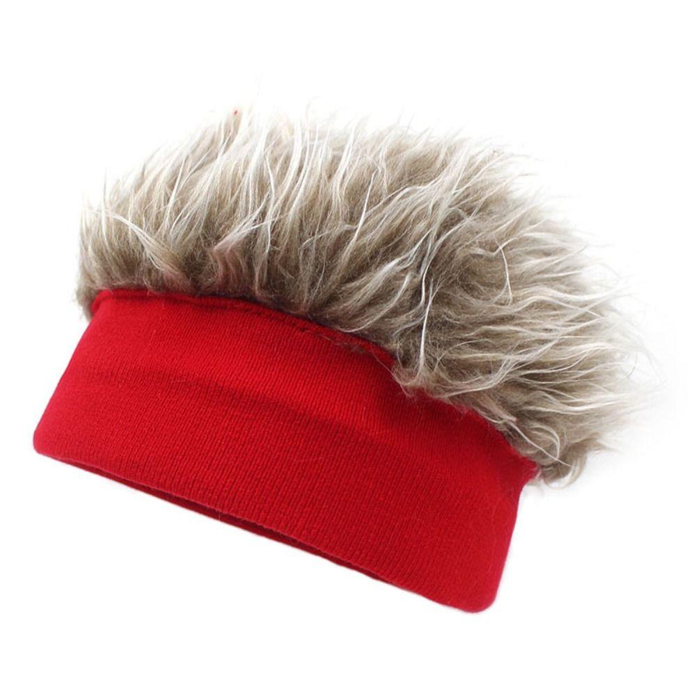 Mũ Beanie Giả Tóc Phong Cách Rock Punk Thoáng Khí Thời Trang Cho Người Lớn Và Trẻ Em