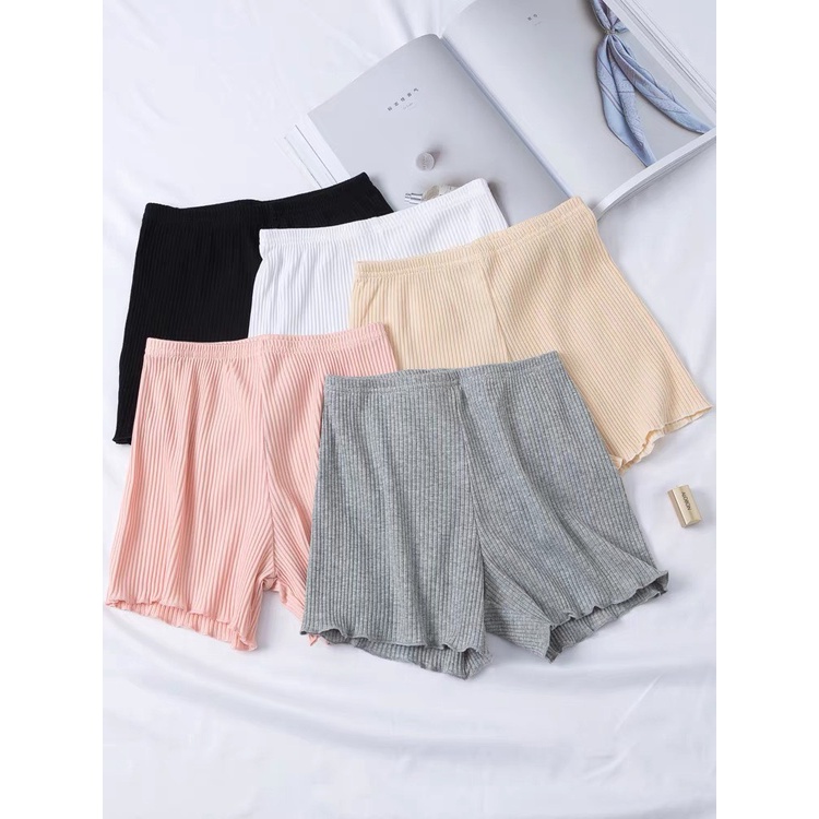 Quần Lót Váy Gân Tăm Viền Xòe, Quần Bảo Hộ Trong Váy Nữ