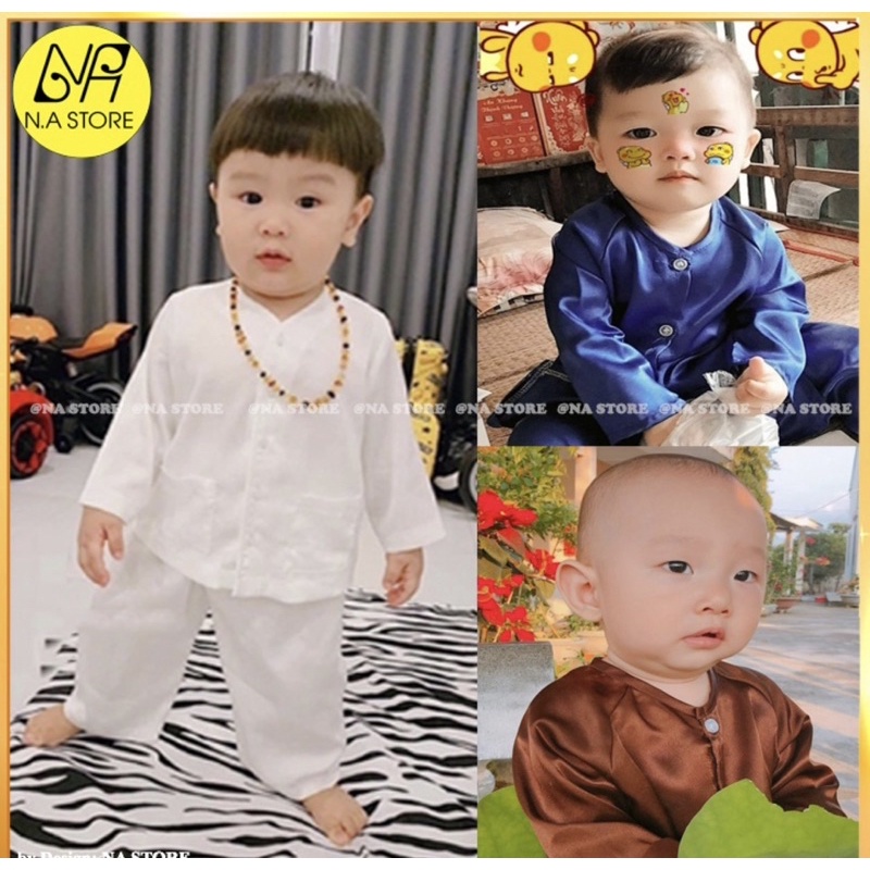 Bán sỉ bộ lụa bà ba dài tay cho bé