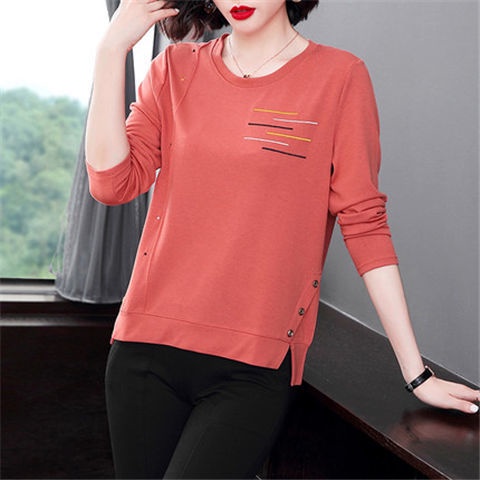 áo thun nữ form rộng kiểu bigsize tay ngắn croptop trung niên ôm trắng big size đẹp dáng hàn quốc basic Áo Thun Trung Niên Nữ Dài Tay trẻ trung sang trọng, Áo Phông Nữ chất liệu vải mềm mịn thoáng mát THIỀU HOA