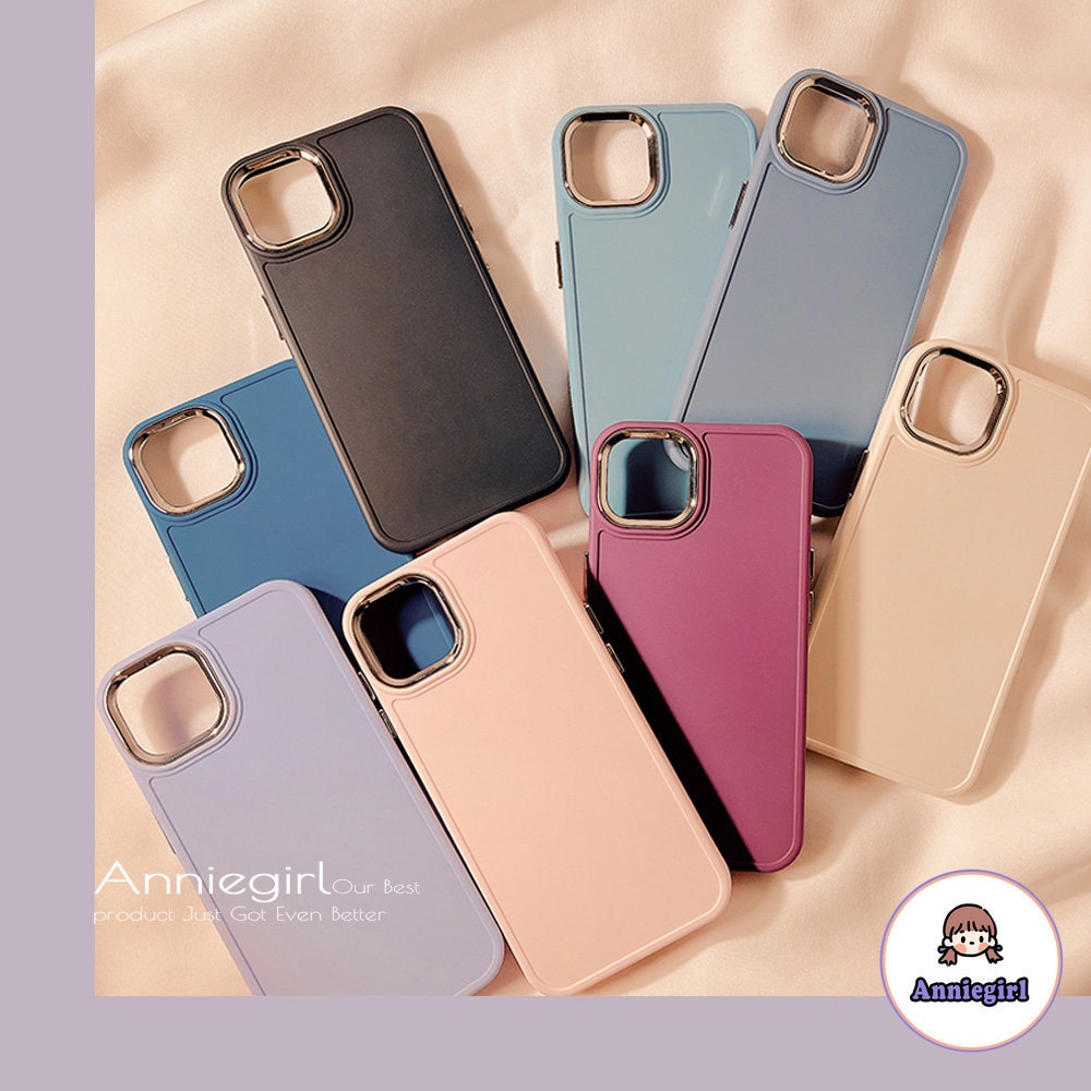 Ốp Điện Thoại TPU Mềm Nhám Mạ Điện Siêu Mỏng Chống Sốc Cho IPhone 14 13 12 11 Pro Max