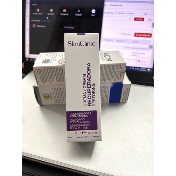 Kem dưỡng ẩm, tái sinh da mới SkinClinic Post Peeling Restoring Cream 50 ml - Dr.Lâm Vũ Yến