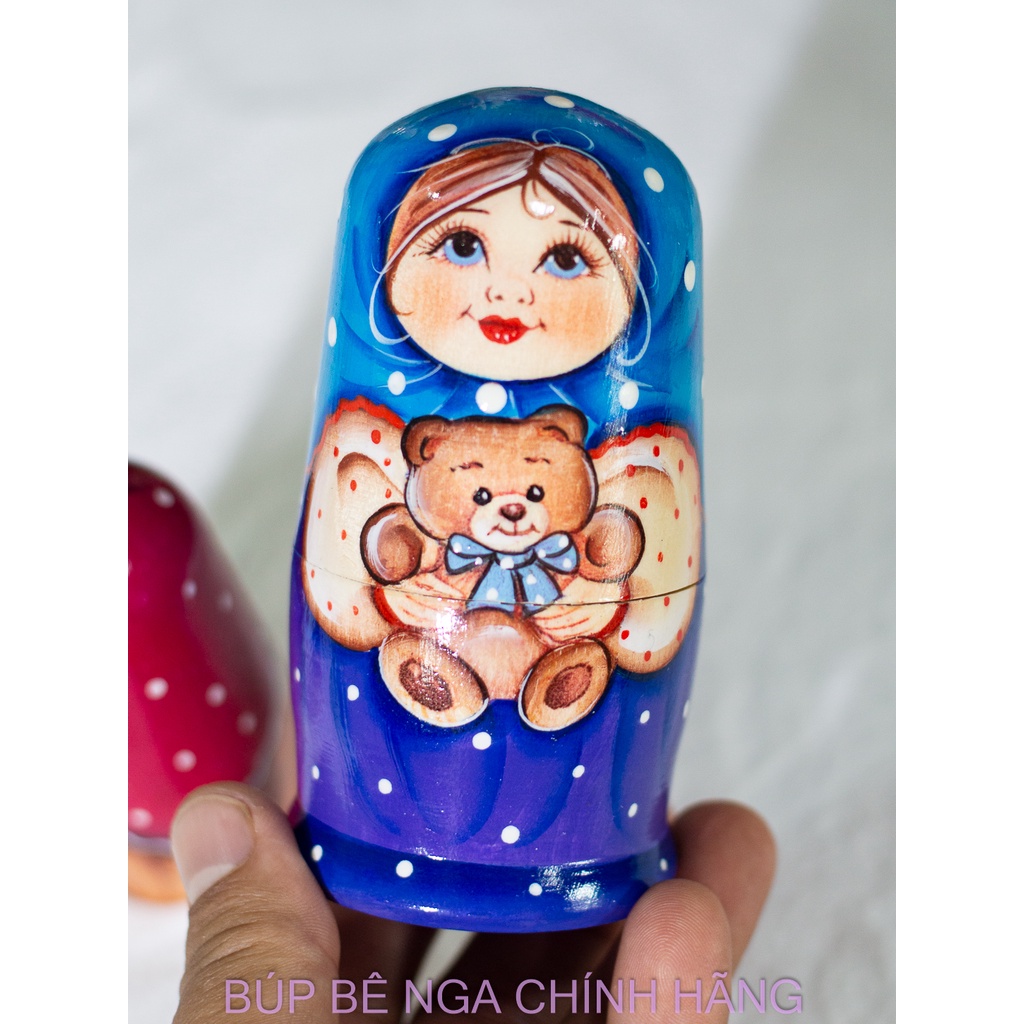 CÁC BỘ BÚP BÊ NGA MATRYOSHKA 3 LỚP CỠ NHỎ -QUÀ LƯU NIỆM RẤT ĐẸP VÀ ĐỘC ĐÁO CHO BÉ