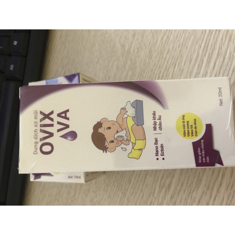 Xịt mũi họng Ovix Baby VA 20ml hỗ trợ giảm viêm mũi