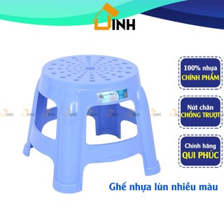 Combo 10 Ghế nhựa lùn Qui Phúc, Ghế nhựa ngồi trà chanh