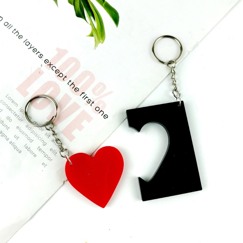 ✿ Khuôn Silicone Làm Móc Khóa Nhựa Resin Hình Trái Tim
