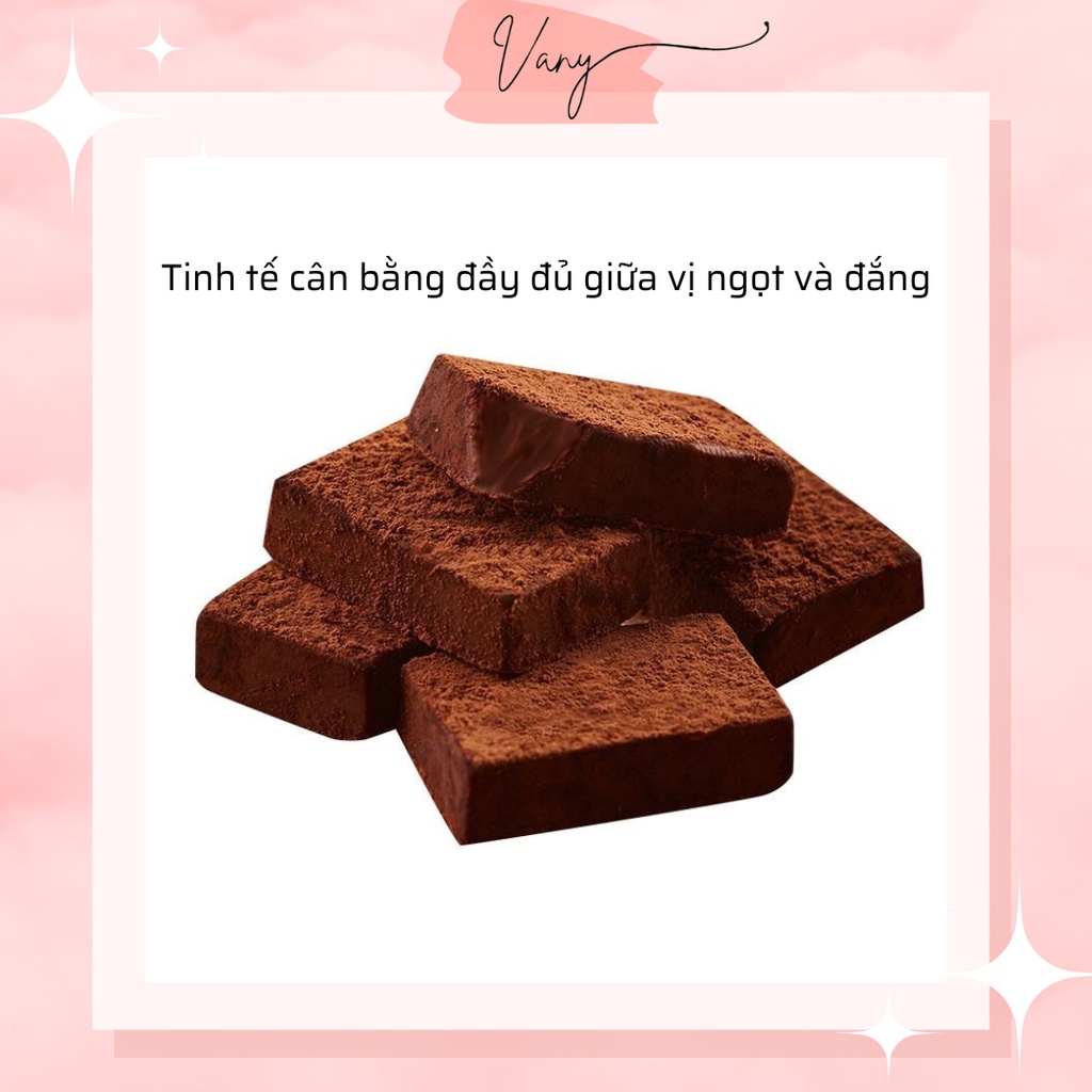 Nama Chocolate Sô cô la Tươi Mềm Tan Cao Cấp Hộp Quà Tặng 30 viên  - Ăn vặt nội địa Trung