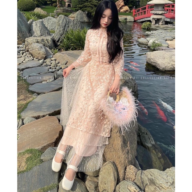 DII COLLECTION - Bộ áo dài Mẫn Hoa thiết kế cao cấp