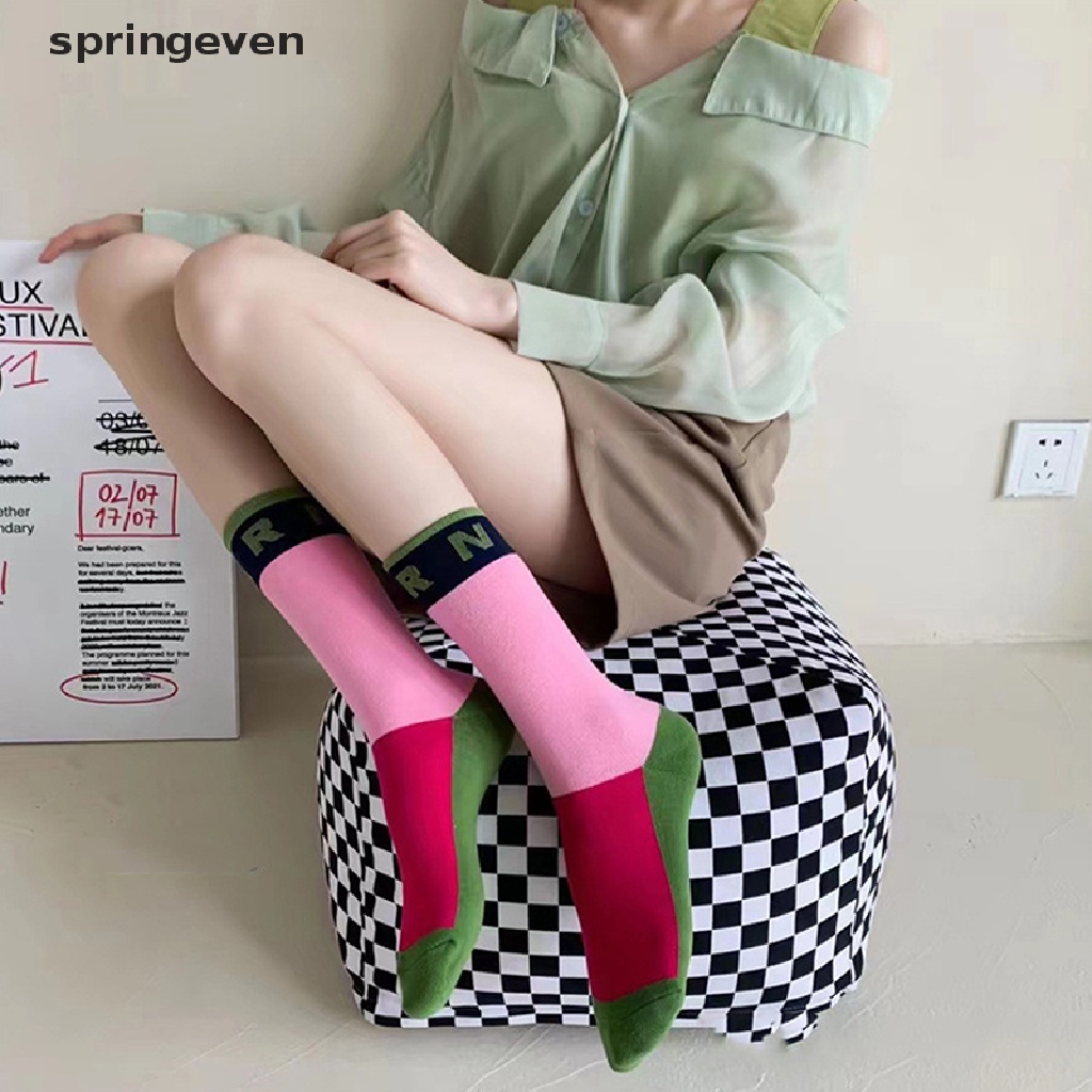 Đôi Vớ Thể Thao Bằng Cotton Nguyên Chất In Chữ Thời Trang Xuân 2022