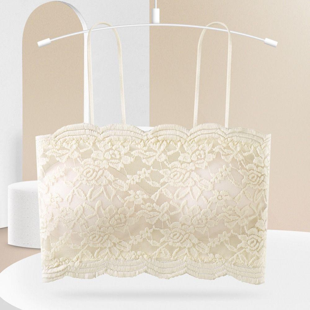 Áo Lót Dạng Ống Màu Trơn Thoáng Khí Họa Tiết Hoa Ngọt Ngào Cho Nữ