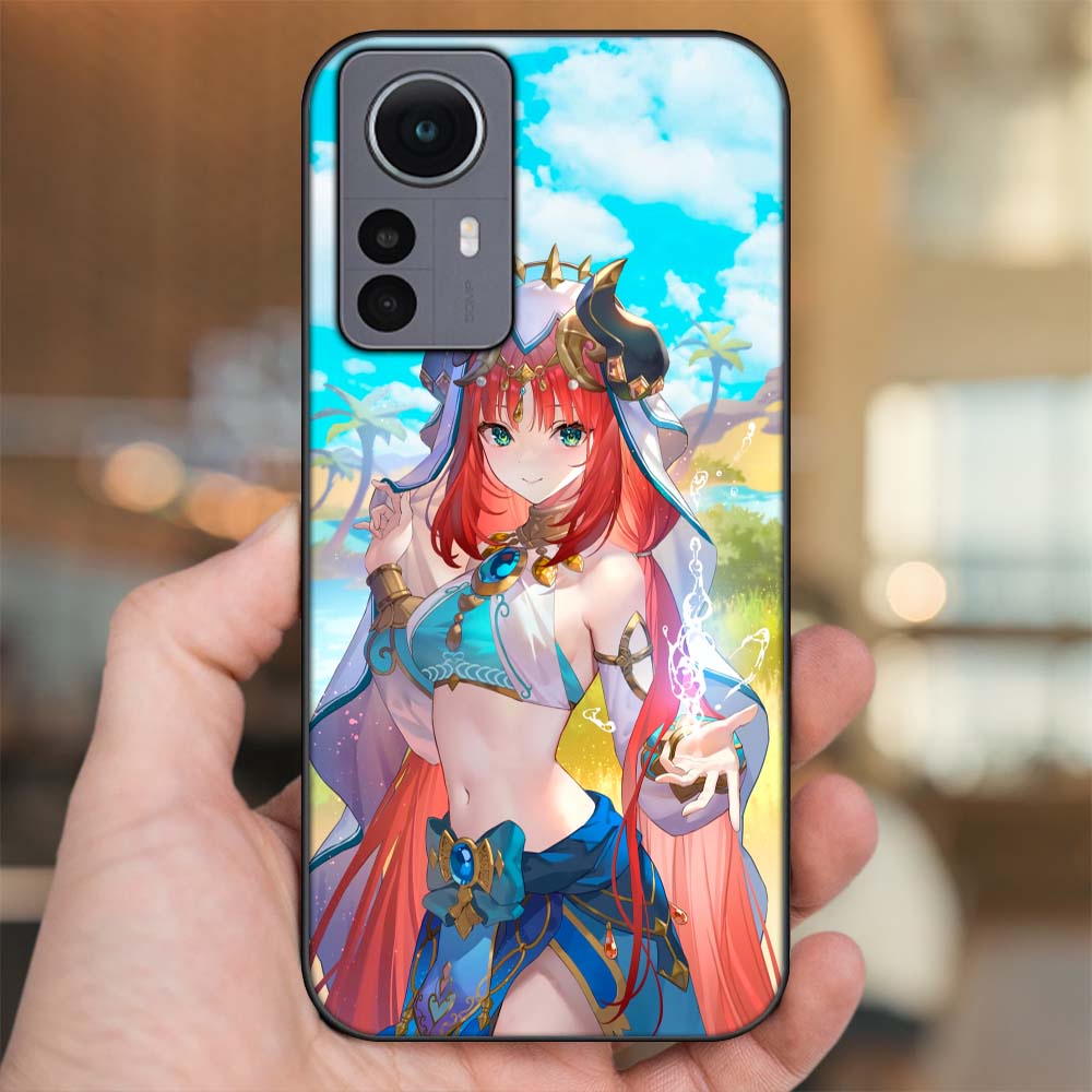 Ốp lưng Xiaomi 12 Pro 5G viền đen in hình Nilou Genshin Impact