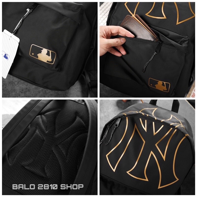 Balo MLB LOGO NY Basic Backpack - Balo Nam Nữ Thể Thao MLB Chất Liệu Vải Canvas Cao Cấp Chống Thấm - Bánh Mì Store