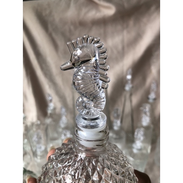 Nắp Bình Hoa Thuỷ Tinh Hình Cá Ngựa Cực Xinh - Nút Lọ Hoa Trang Trí Cực Xinh