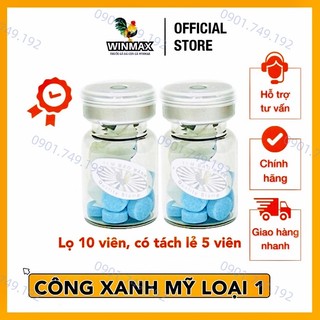 [ HÀNG LOẠI 1] Viên đá xanh/ Công Xanh Mỹ - hũ 10 viên, Tách lẻ 5 viên
