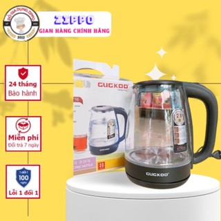 Ấm siêu tốc thủy tinh cao cấp 2l cuckoo _ bảo hành 12 tháng