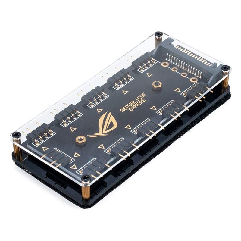 Bộ chia LED 5V 3Pin RGB Hub 10 cổng với dây mở rộng 3Pin 50CM , Hoàn hảo cho nhiều RGB