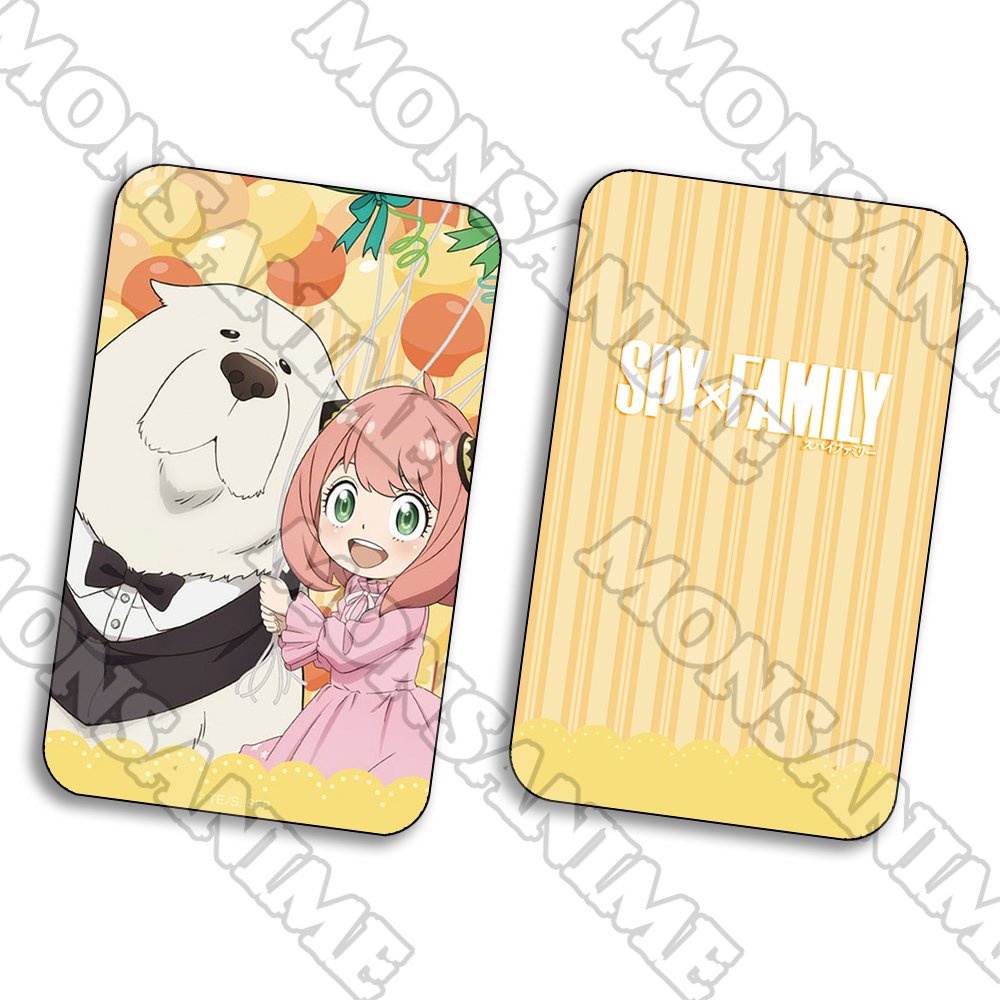 Ảnh card bo góc in hình SPY X FAMILY ver BÓNG BAY thẻ bo viền 5*8cm chibi sưu tầm 1 tấm