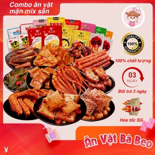 ⭐ set 1kg món ăn vặt siêu cay mix sẵn ⭐ ăn vặt bà beo ✅